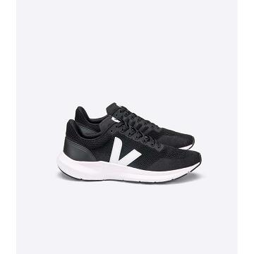 Veja MARLIN V-KNIT Bezecke Topanky Damske Black/White | SK 379BEX